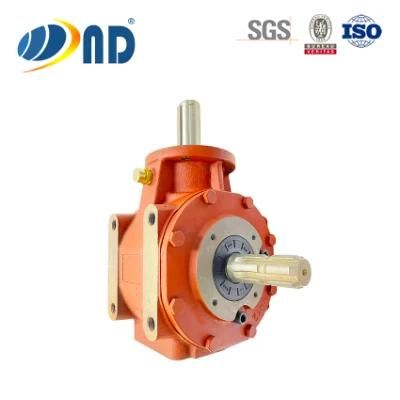 ND Cast Iron Housing Right Angle Auto Machinery Gearboxes with Free Wheel (B313)