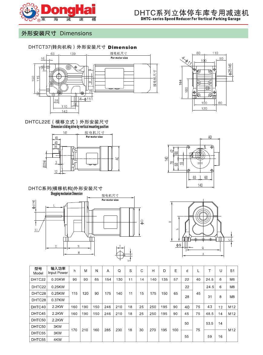 China Manufacturer Gear Motor for Car Parking System