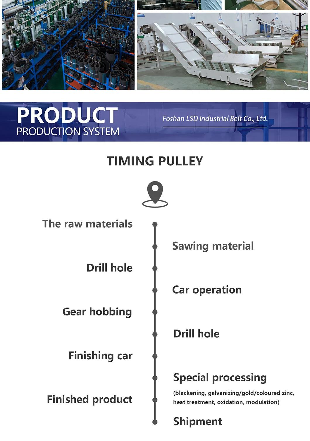 Factory Customized Aluminum Casting Stainless Steel Timing Pulley for Transmission Machine