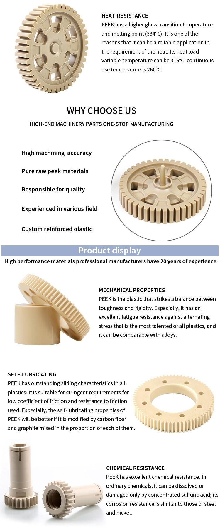 Peek Gear Plastic Precision Arc Low Noise