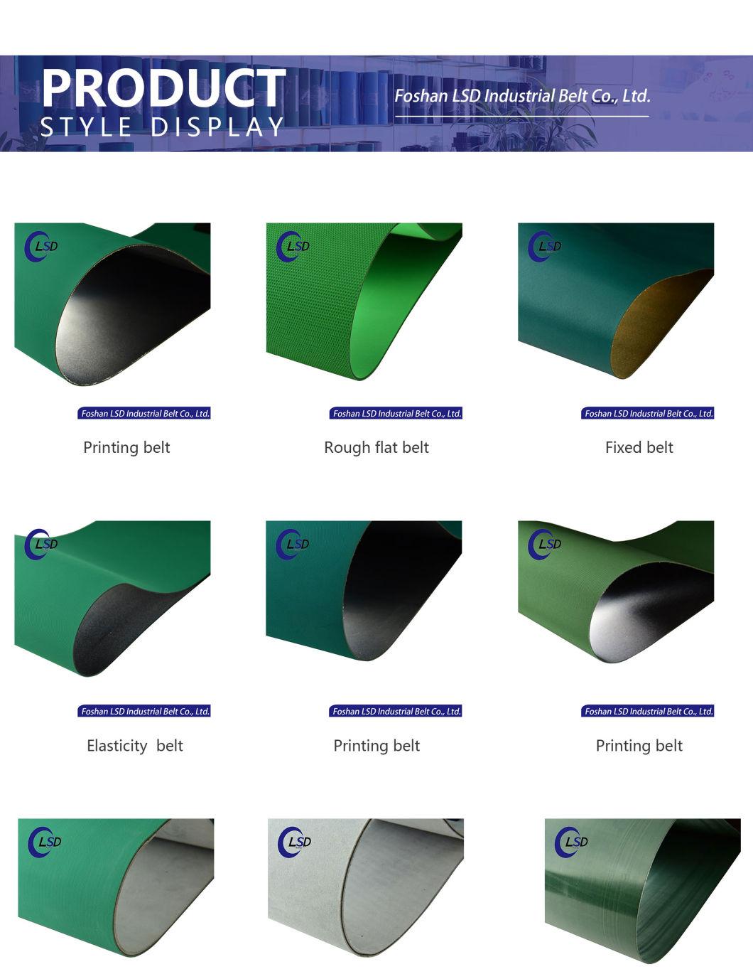 Customized 3mm Thickness Green Anti-Static PVC Flat Transmission Belt