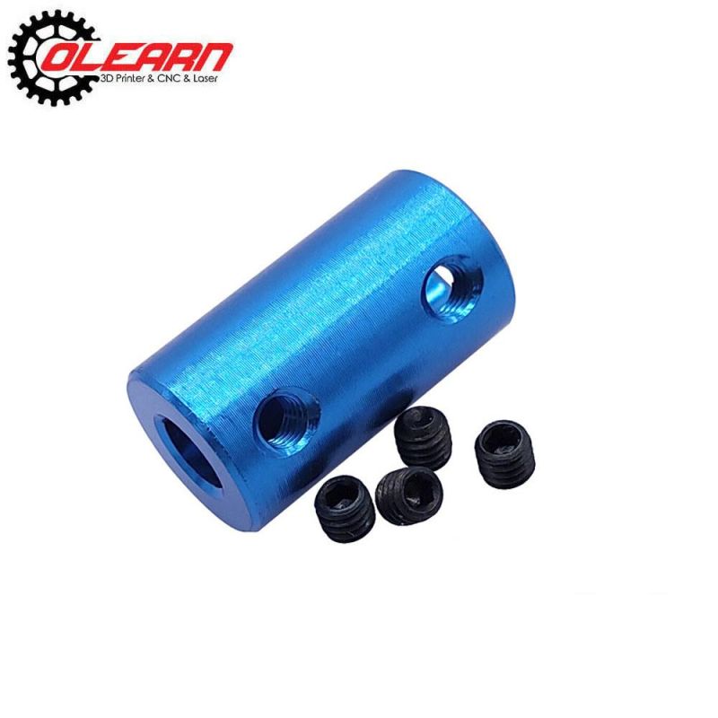 Olearn Coupling D14L25 5*5 5*8 6*8 6.35*8 8*8 Shaft CNC Coupler Aluminium Alloy Coupling Blue