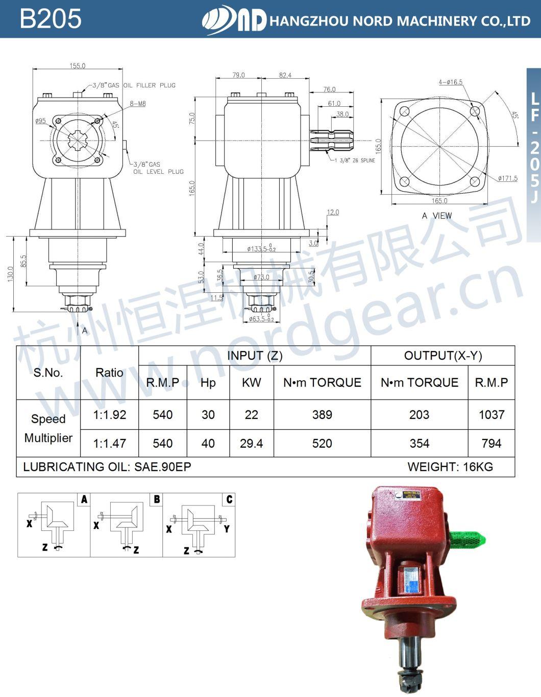 Wholesale Gear Box Transmision for Lawn Mowers Rotary Slasher