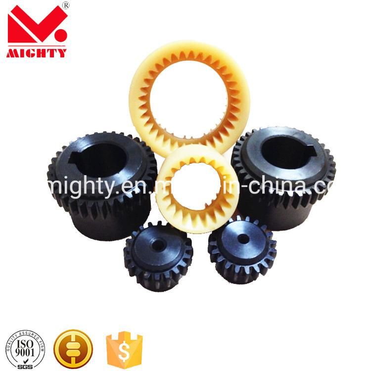 Curved Tooth Gear Coupling with Nylon Outer Sleeve