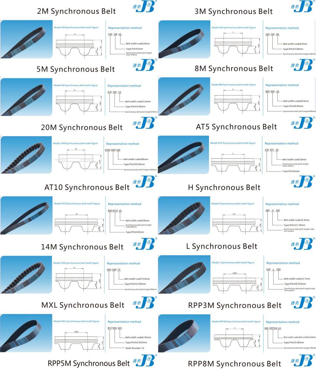 Customized Single-Sided Tooth Double-Sided Tooth 3m 14m Rubber Timing Belt