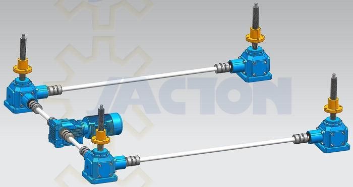 Bevel Gear Jack Systems Vs. Worm Gear Jack Systems, Bevel Gear Screw Jack System Vs. Worm Gear Screw Jack System, Lifting Platform Vs. Lift Table