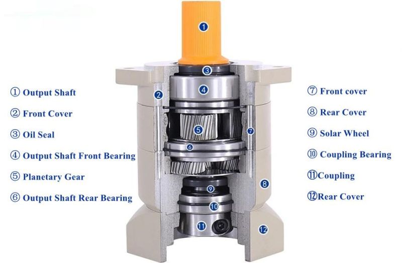 ZD 60mm Square Flange High Precision AF Series Planetary Speed Reducer