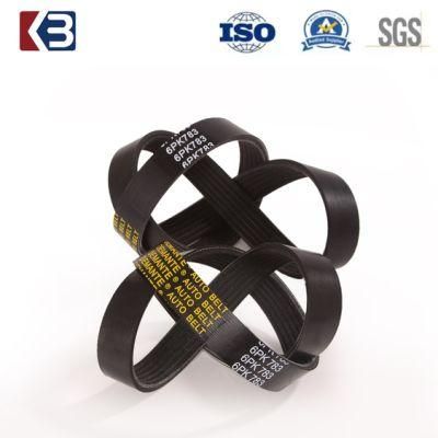 Different Kinds Pk Belt for Auto Use Poly V-Belt 6pk1875