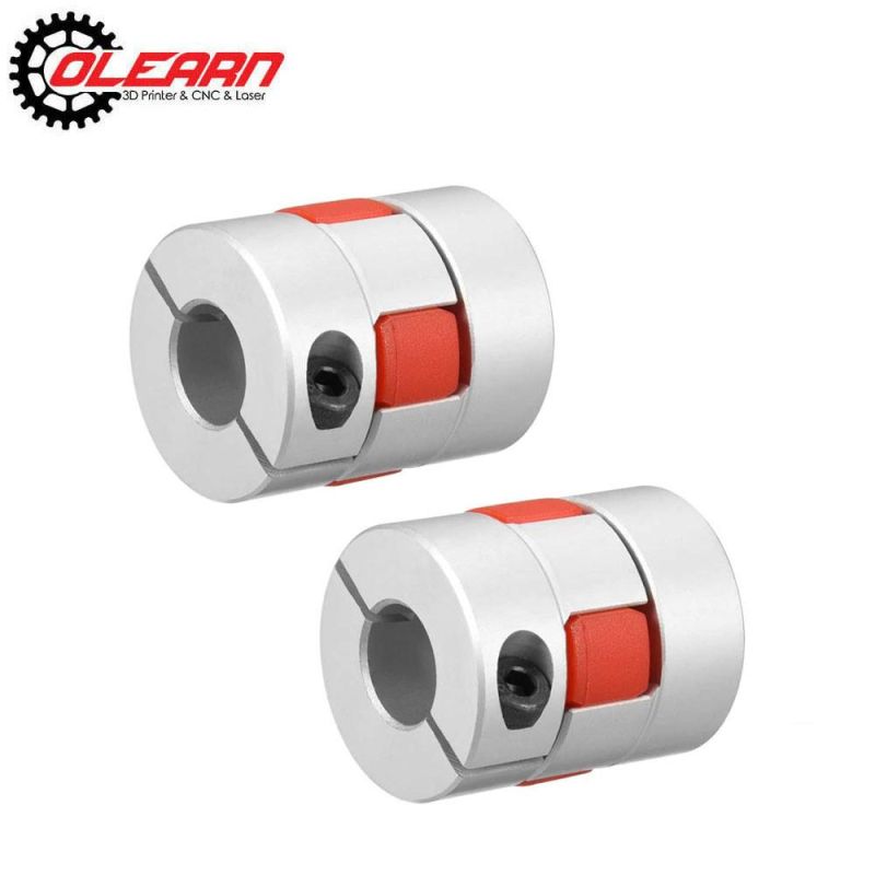 Olearn Aluminium Plum Flexible Shaft Coupling 25mm Length 20mm Diameter Connector Flexible Coupler