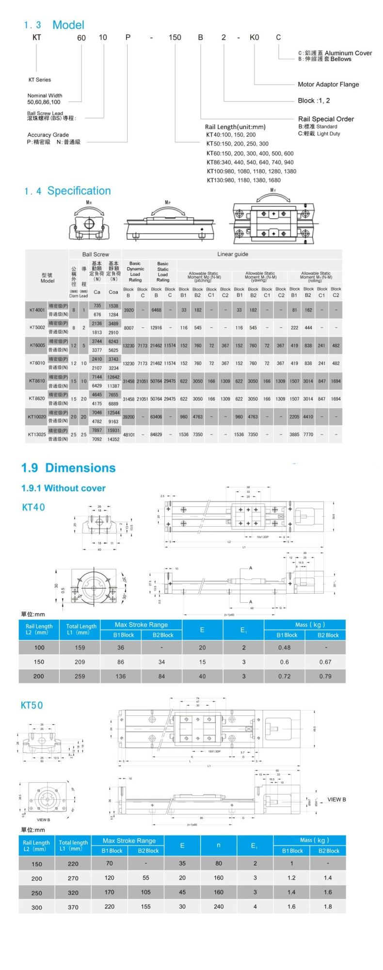 Linear Stage Linear Module Rail Linear Motion Guideway Slider