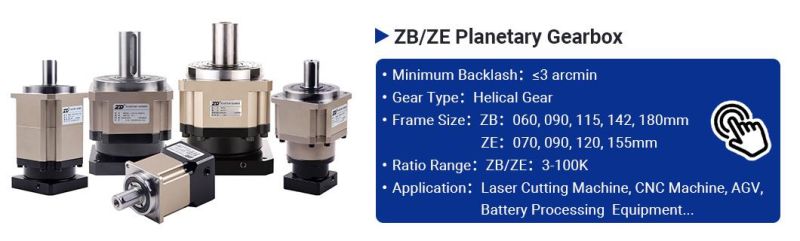 ZD High Precision Low Backlash Spur Helical Right Angle Gear Planetary Speed Reducer Gearbox For Servo Steeping Motor Motor