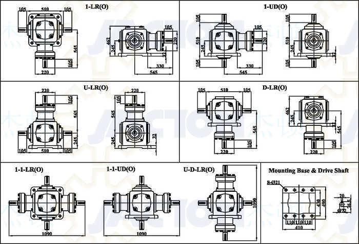 Heavy Duty Jt72 Custom Bevel Gears and Right Angle Gearboxes