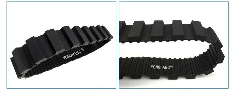 Custom Black Rubber Endless Track Belt for Robot Power Transmission