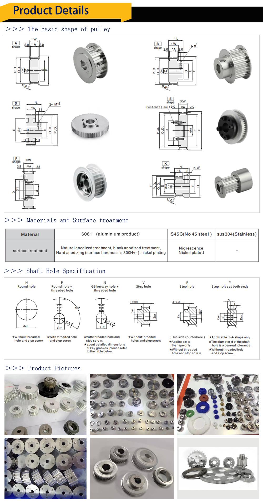 OEM Customized Drive Timing Belt Pulley