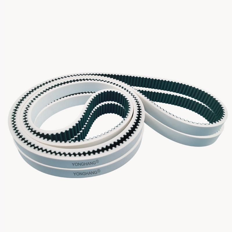 3m, 5m, 8m, 14m, 20m PU Timing Belt with Silicone Coated Blue Cloth