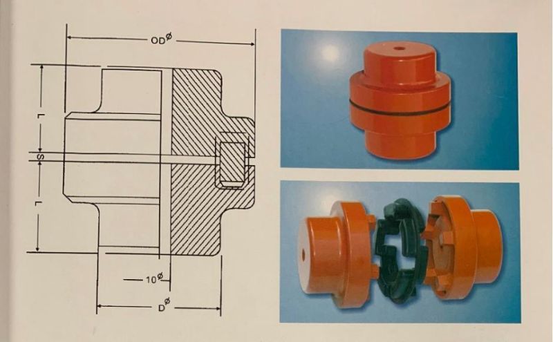 Nm Pump Coupling Electric Motor Flexible Water Pump Couplings