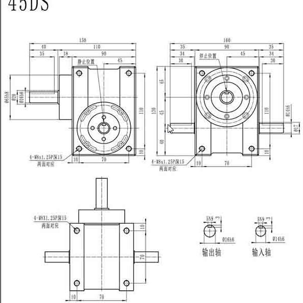 45ds Cam Splitter/ Cam Divider/ Cam Indexing Drive / Cam Indexer Fro Filling, Sealing, Packaging Machinery