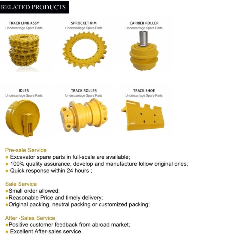 Sprocket for Komatsu, Caterpillar, Hitachi, Kebelco, Liugong Ex300 Sprocket