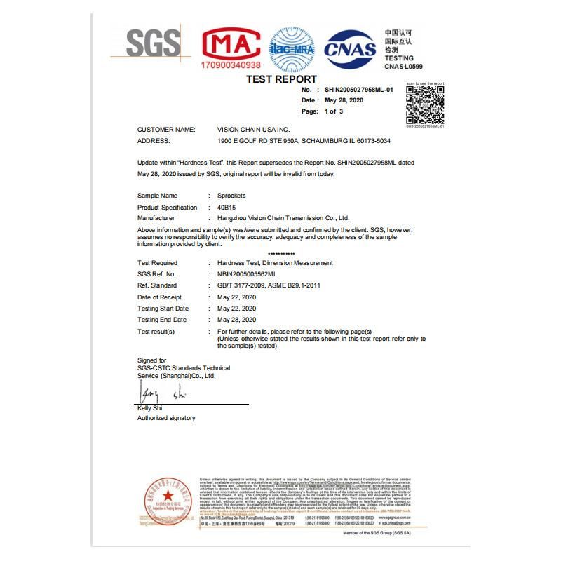 The High Quality Sprocket China Supply Standard