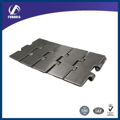 Non-Slip Rubber Surface Stainless Steel Conveyor Chain Plate Flat Top Conveyor Chain