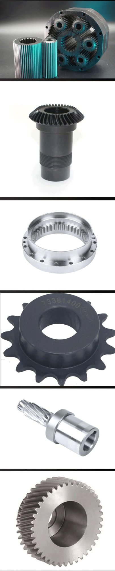 Steel Metal Reduction Starter Shaft Spline Pinion Custom Precision Machine Wheel Transmission Planetary Drive Miter Crown Bevel Gear