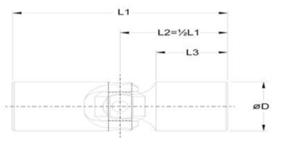 Universal Joint with Operating Angle at 45 Degree