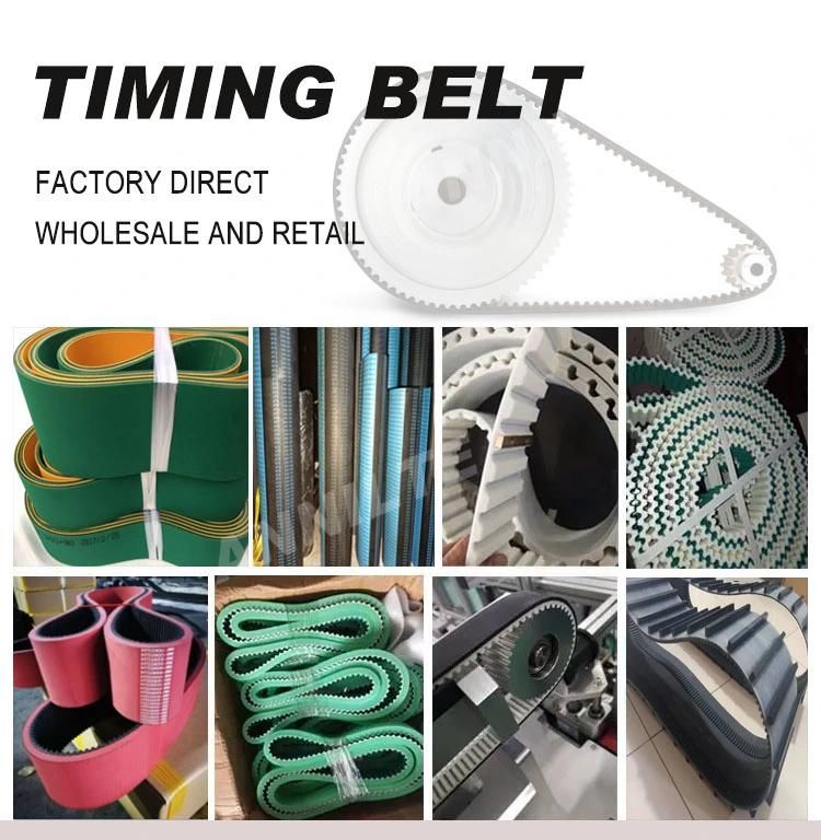 Annilte Green Rough Surface PU Polycord Round Belt for Furnace