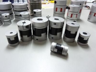 Flexible Jaw Cross Sliding Set Screw Type and Clamp Type Aluminum Shaft Oldham Coupling