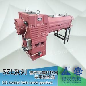 Szl Series Conical Twin Screw Extruder Gearbox with Six Grade Precision