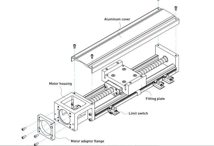 Toco Motion Kt 100mm Stroke Linear Module Slide