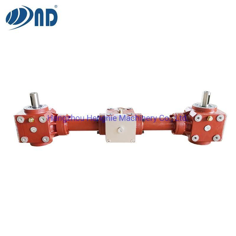 Agricultural Three-Conjoined Gearbox Agriculture Gear Box Pto Used by Different Conveyors Straw Blower