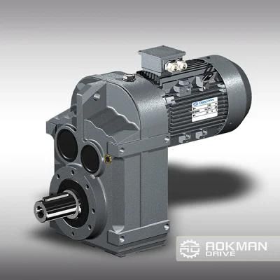 Aokman F Series IEC Flange Mounted Helical Gear Box Motor