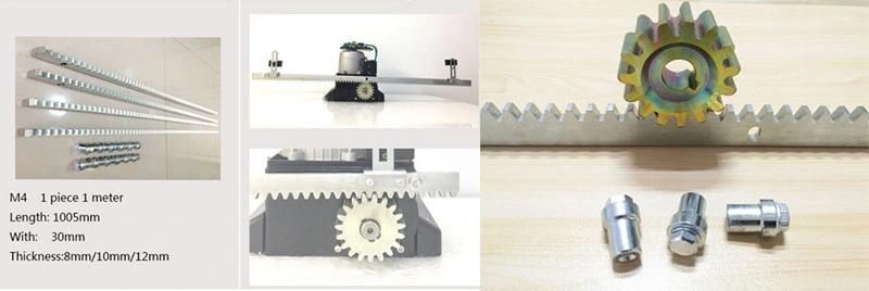 Steel Gear Rack and Pinion M4 10*30*1005 Automatic Sliding Gate Gear Rack with 4 Bore and Screw