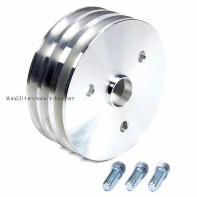 High Performance CNC Machined Polishing 6061-T6 Aluminum Crankshaft Pulley