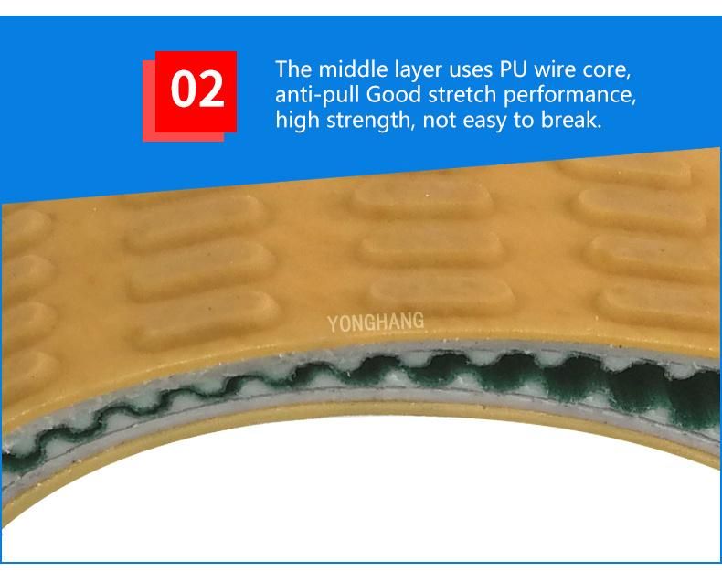 Power Driving Timing T5 T9 T10 L Toothed Polyurethane Sausage Belt for Sausage Cutting Binding Machines