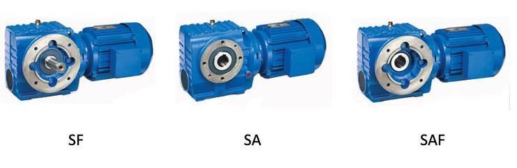 S Series Hollow Shaft Output Industry Gearbox with 220V 380V Motor