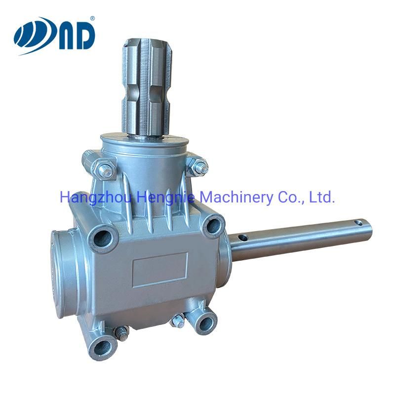 Agricultural Aluminum Gearbox for Agriculture Double Disc Manual/Conical Fertilizer Distributor/Salt Spreader Sawmill Pto Gear Box Forage Machine