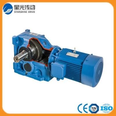 K Series Right Angle Spiral Bevel Gearbox with Output Solid Shaft