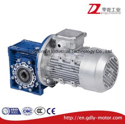 Cast Aluminum Worm Gear Speed Reducer Gear Motor Gearbox