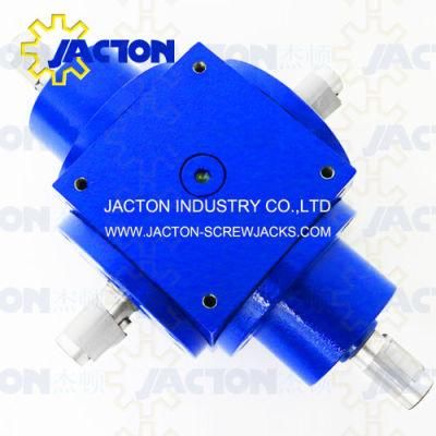 Best One Input Two Output Gear Boxes, 4 Way Right Angle Gearbox, 90 Degree Reduction Drive Price