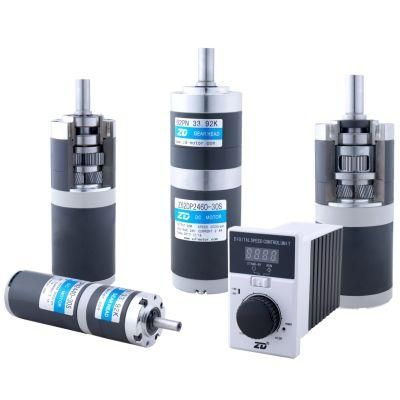 ZD 12V/24V/48V Electric Precision Planetary Gear Motor With Speed Controller Gearbox