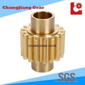 DIN8 Lever Tin Bronze Planetary Spur Involute Spline Gear for Gearbox