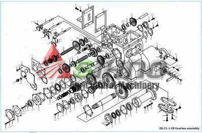 CB Gearbox Spare Parts Accessories for Rubber Track Crawler Transporter for Vietnam