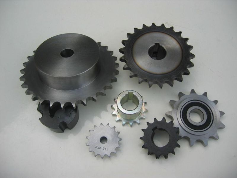 Industrial 08b 10b 12b 21 Teeth Finished Bore Sprocket Single Double Row Sprocket for Roller Chain