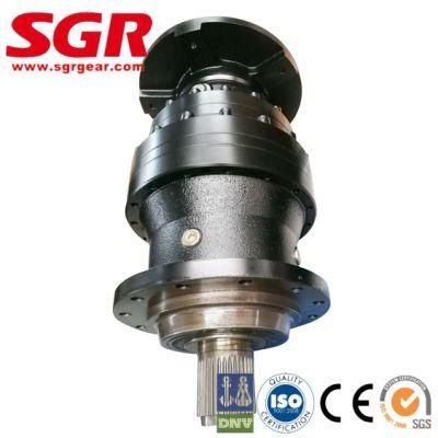 Inline Helical Gear Motor Flange Mounted Gear Reducer