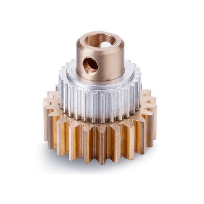 High Precision Small Module Pinion Gear Brass 0.5-3m Transmission Gear for Cultivator