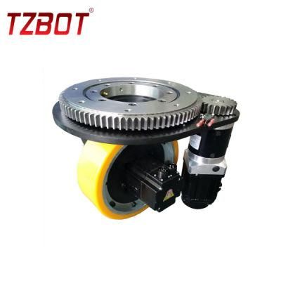 Heavy Load Electric Drive Wheel Assembly Tzbot Agv Component 750W AC Servo Motor Robot Wheel with 400W Steering Motor (TZ18-D075S04)