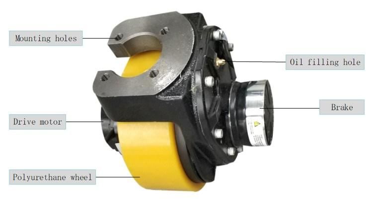 High Efficiency and Long Using Life Agv Motor Drive Traction Motor Chinese Low Cost Burshless DC Drive Wheel for Agv Forklift (TZ09-D065)