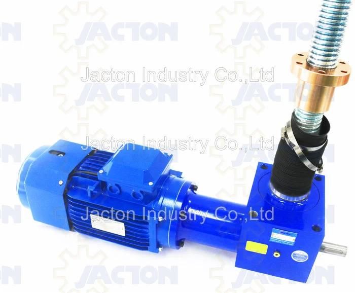 Best Motorized Machine Worm Gear Screw Jack, Electric Long Stroke Machine Screw Jack for Sale, Anti-Rotation Ball Worm Gear Electric Screw Jack for Lifting