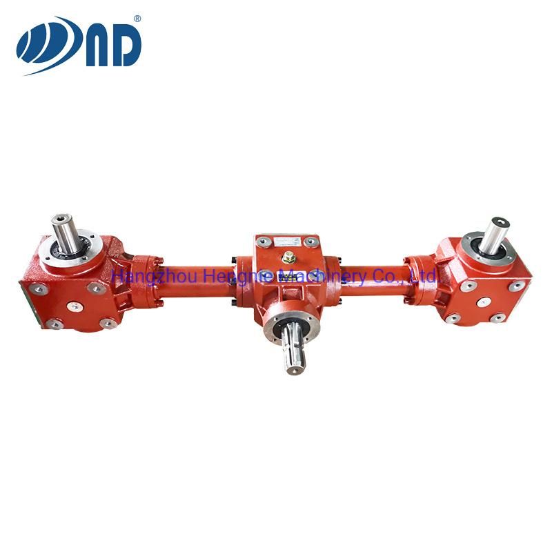 Agricultural Three-Conjoined Gearbox Agriculture Gear Box Pto Used by Snow Removal Equipment Grain Transportation Storage Machine